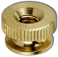 #10 - 24 BRASS KNURLED NUTS